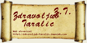 Zdravoljub Taralić vizit kartica